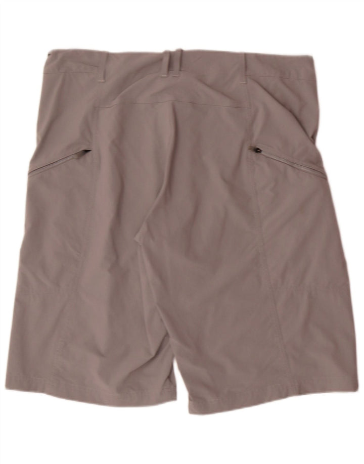 ADIDAS Herren Freizeitshorts W38 XL Graues Nylon