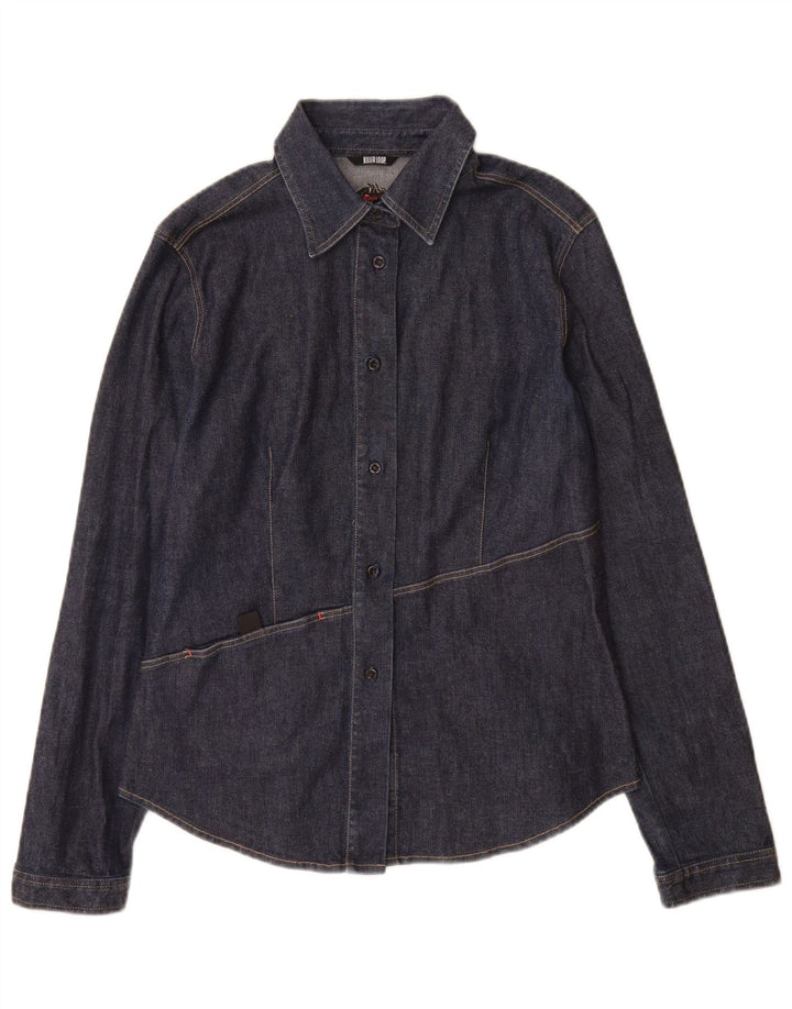 Killer Loop Damen Jeanshemd UK 8 Small Marineblau