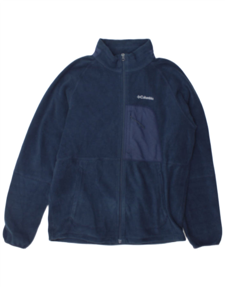 Columbia Herren Fleecejacke UK 40 Large Marineblau Polyester