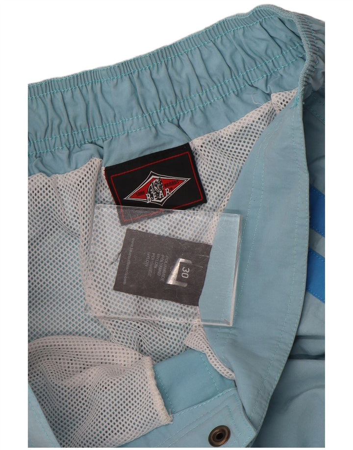 Bear Herren-Badeshorts aus mittelblauem Nylon
