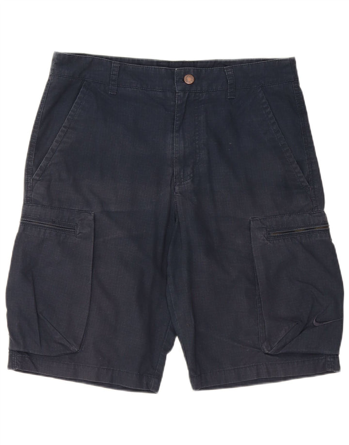 NIKE Herren-Cargoshorts W30, mittelmarineblaue Baumwolle