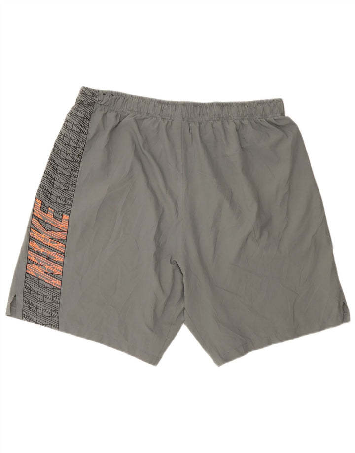 Nike Herren Dri Fit Graphic Sport Shorts 2XL grau gestreift Polyester