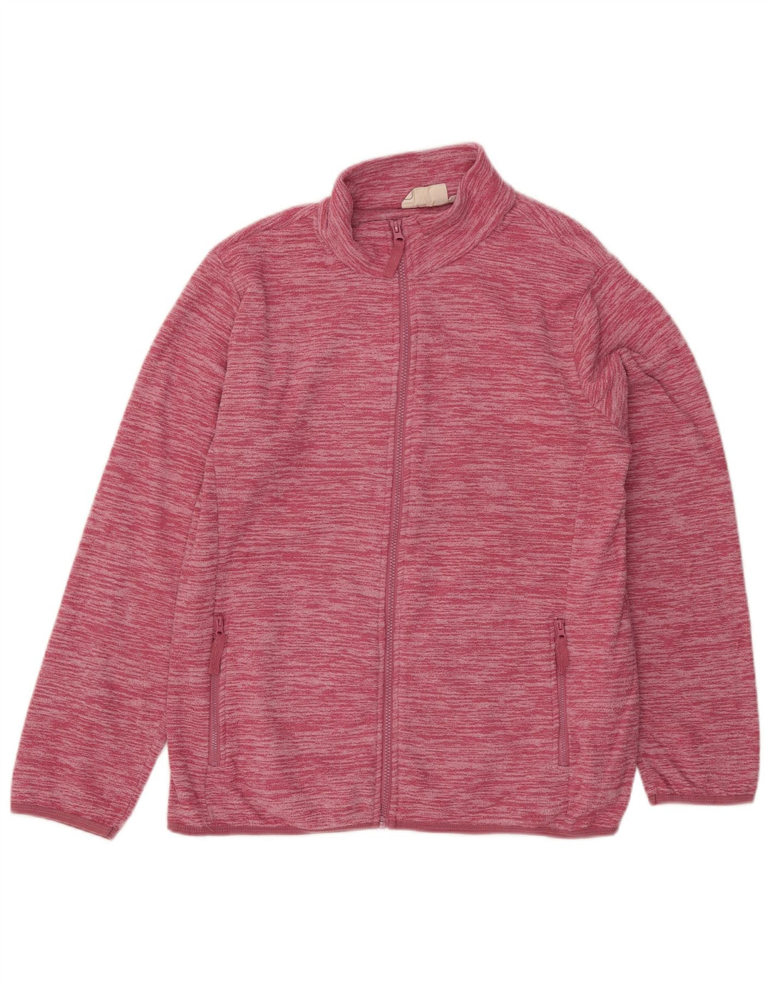 Mountain Warehouse Damen-Fleecejacke, UK 18, XL, rosa geflecktes Polyester