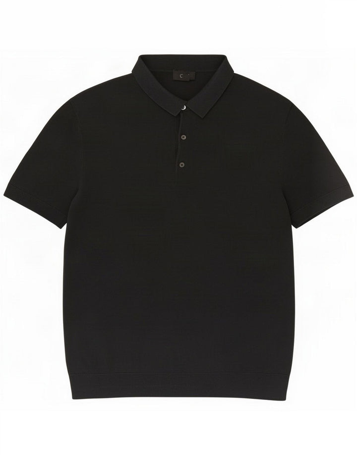 Cos Herren Poloshirt Small Black