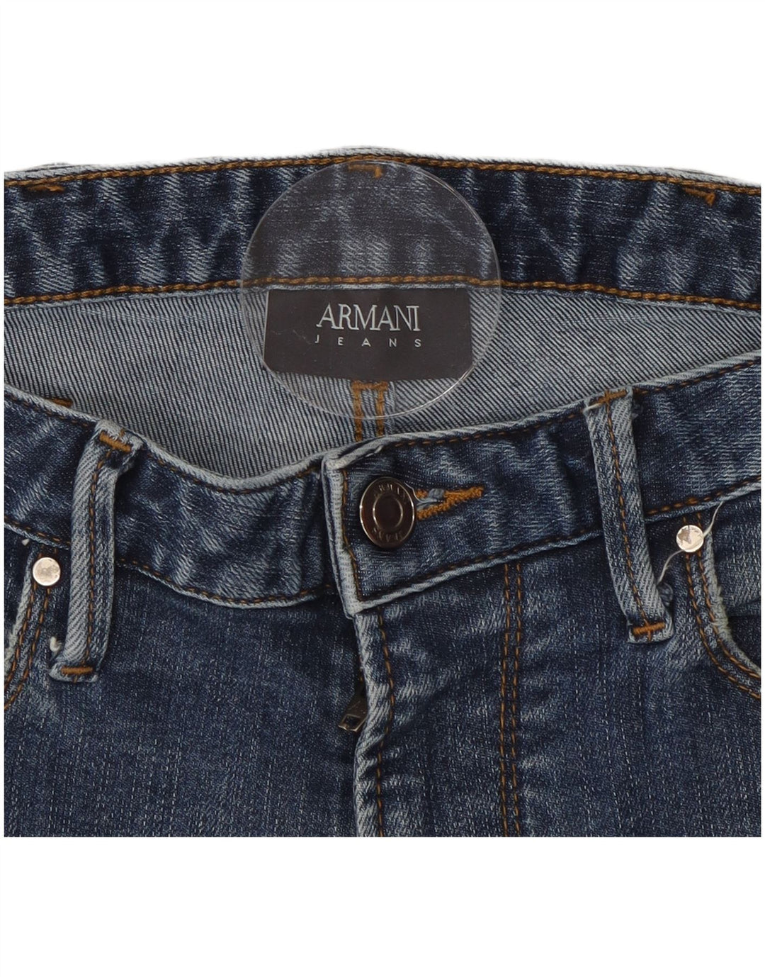 Armani Damen Slim Jeans W32 L29 Blau
