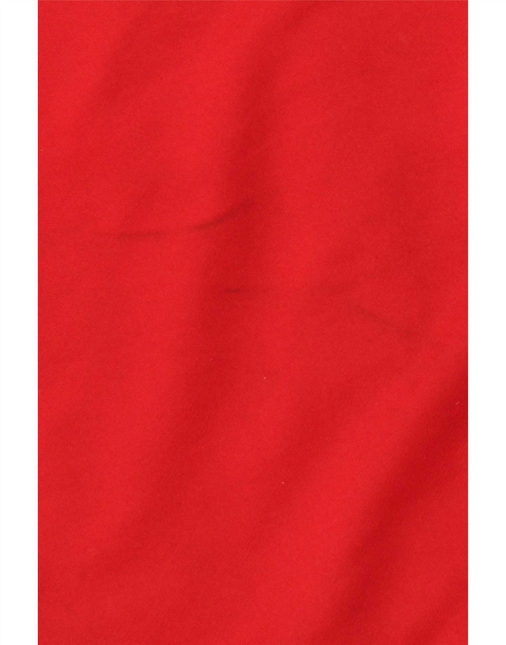 Adidas Herren-Trainingsanzug-Top-Jacke, großes rotes Farbblock-Polyester