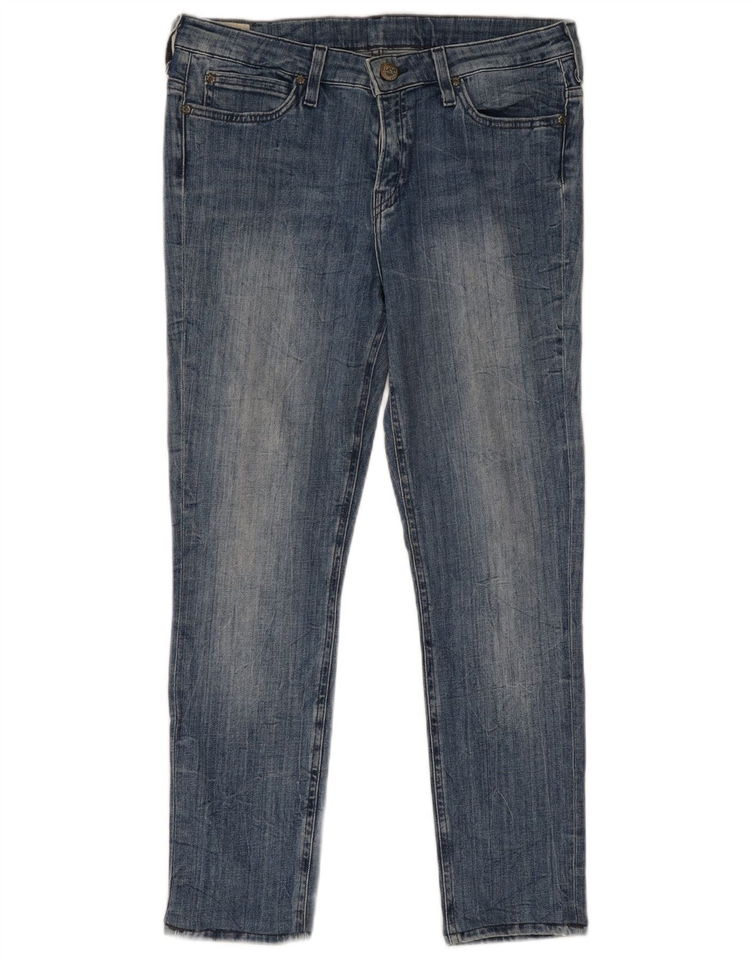 Lee Damen Scarlett Slim Jeans W31 L26 Blaue Baumwolle