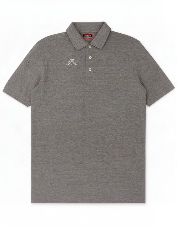 Kappa Herren Poloshirt XL Grau meliert