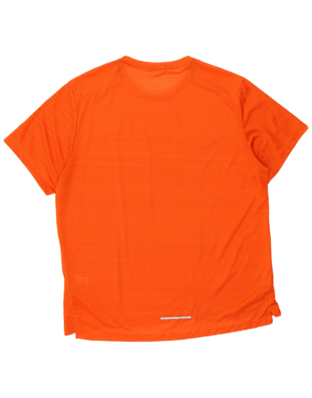 Nike Herren Dri Fit T-Shirt Top XL Orange gestreift Polyester