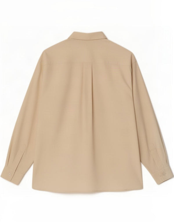 Marella Damenhemd UK 12 Medium Beige Seide