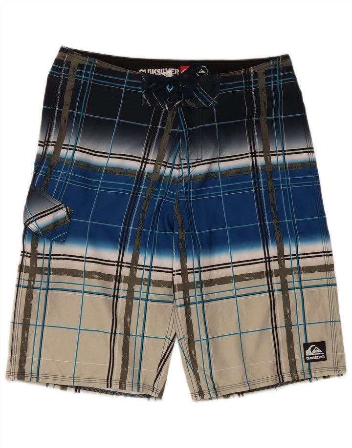 Quiksilver Herren-Badeshorts, mittelgroß, mehrfarbig, kariert, Polyester