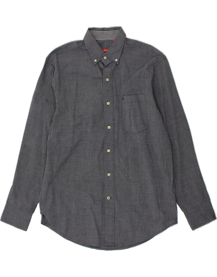 IZOD Mens Shirt Medium Blue Cotton Vintage Izod and Second-Hand Izod from Messina Hembry 