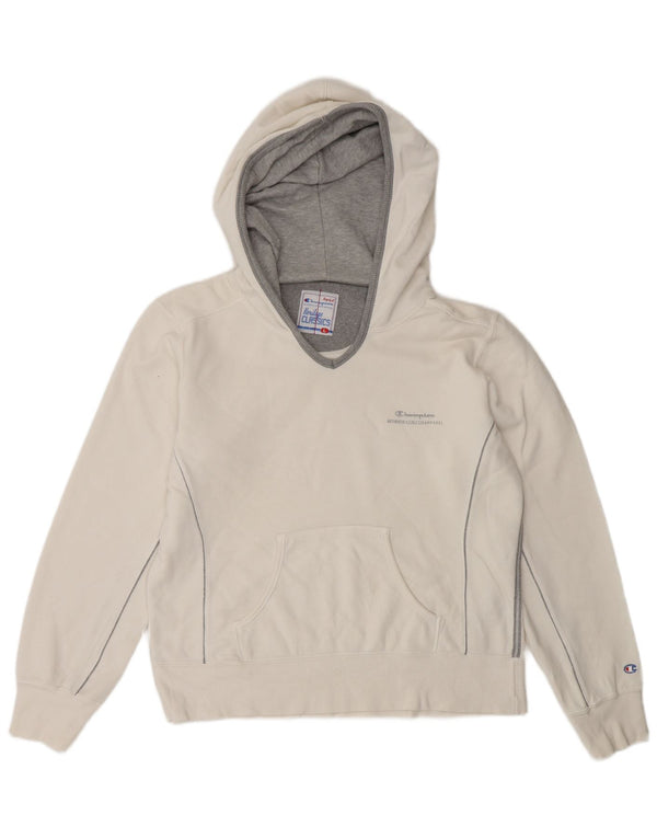 Champion Damen Heritage Classics Kapuzenpullover UK 16 Large Weiße Baumwolle