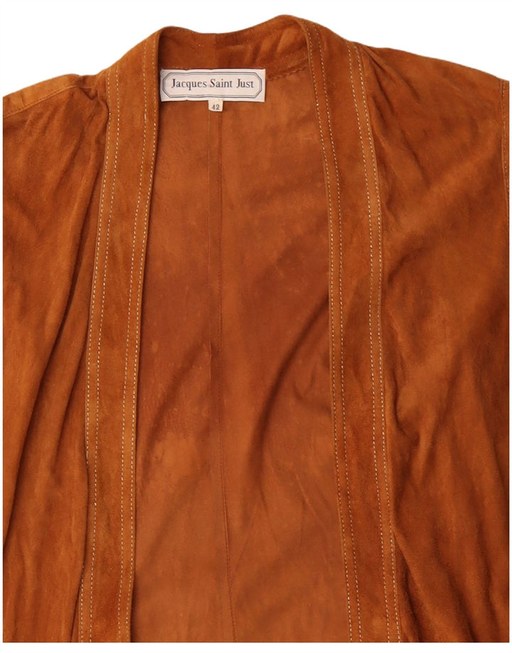 JACQUES SAINT JUST Damen Longline Cardigan Top EU 42 Large Beige