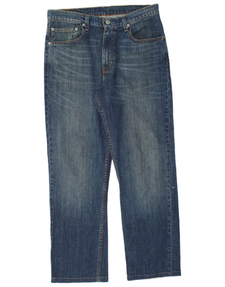 Levi's Herren 752 Straight Jeans W34 L29 Blaue Baumwolle