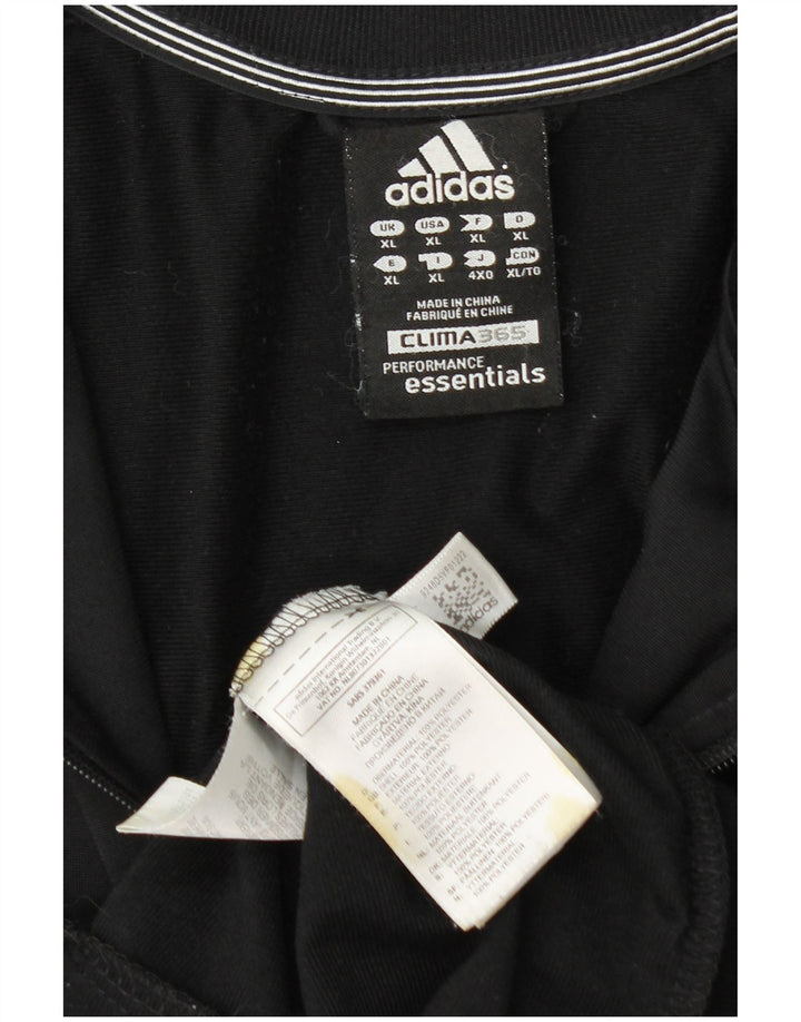 Adidas Herren Clima 365 Trainingsanzug Top Jacke XL Schwarz Polyester