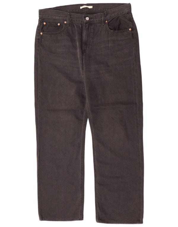 Levi's Herren Straight Jeans W32 L30 Graue Baumwolle