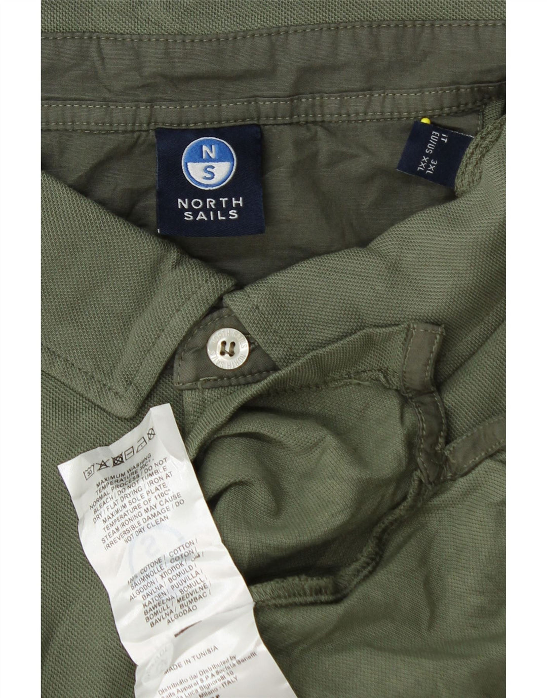 North Sails Herren Poloshirt 2XL Grüne Baumwolle