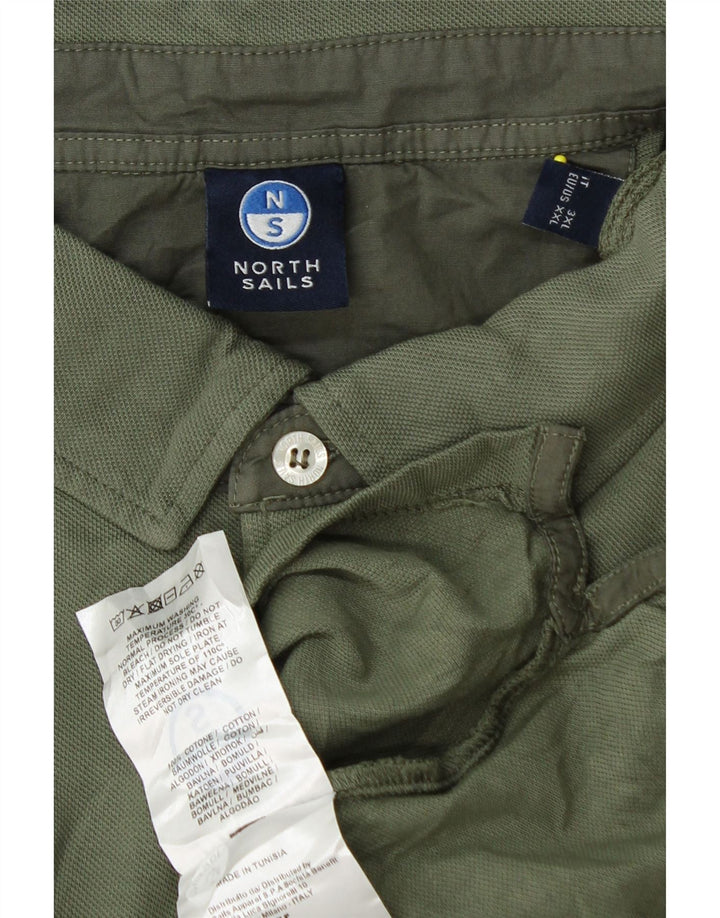 North Sails Herren Poloshirt 2XL Grüne Baumwolle