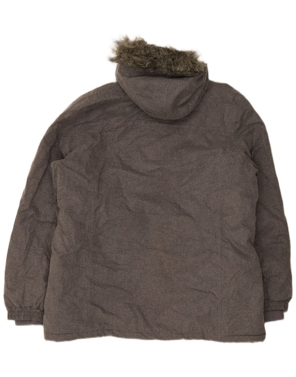 Mountain Warehouse Damen-Windbreakerjacke mit Kapuze, UK 20 2XL, Grau