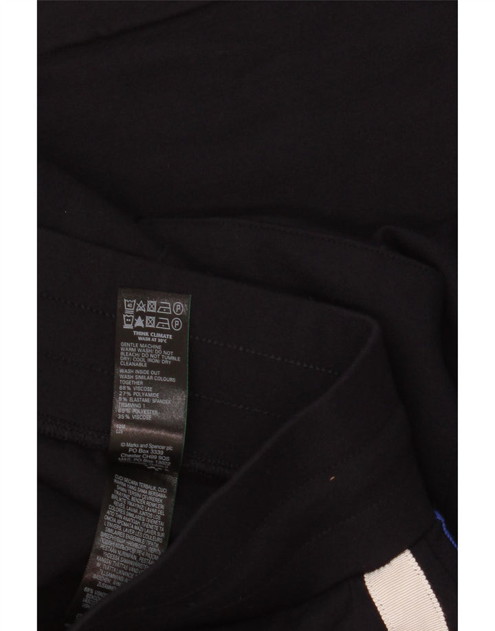 Marks & Spencer Damen-Trainingshose, Größe S, Marineblau, Farbblock