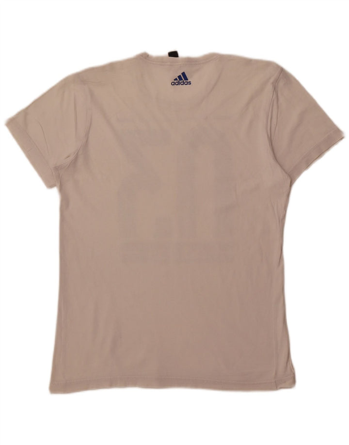 ADIDAS Herren Grafik T-Shirt Top Small Weiß