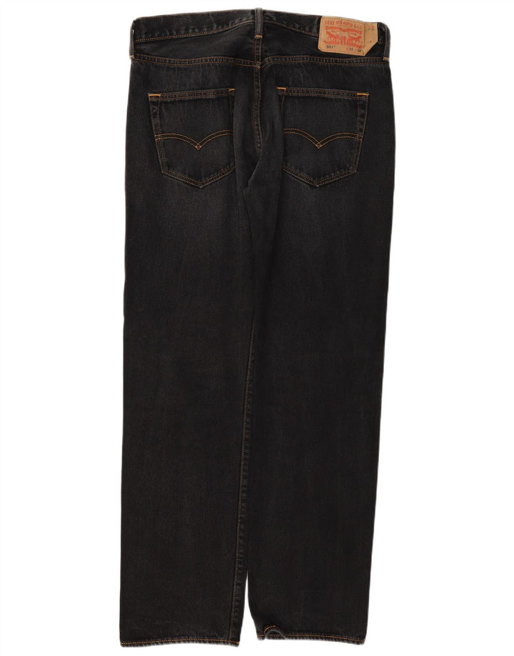 Levi's Herren 501 Straight Jeans 34 L34 Graue Baumwolle