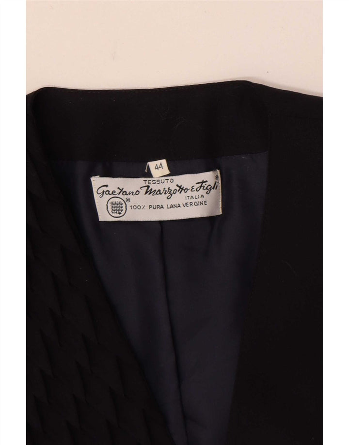 Marzotto Damen Zweireiher-Blazerjacke IT 44 Mittelmarineblau