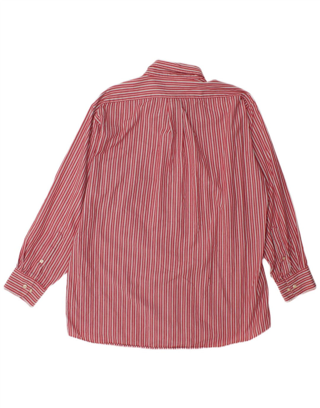Chaps Herrenhemd XL rot gestreift aus Baumwolle