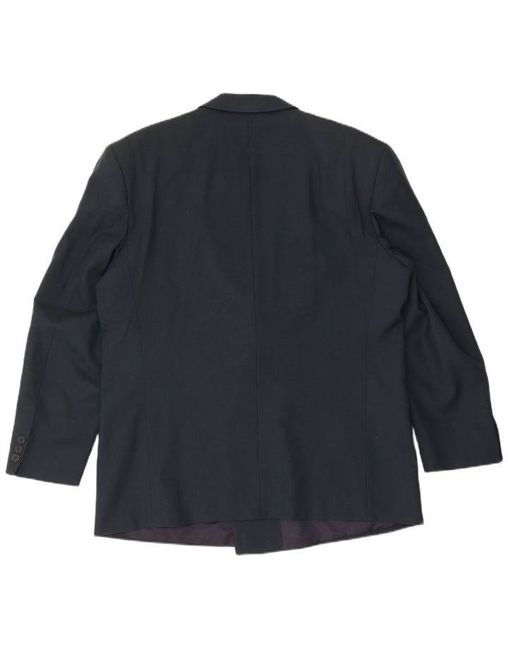 DIGEL Herren-Blazer, zweireihig, Gr. 40, groß, marineblau, Schurwolle