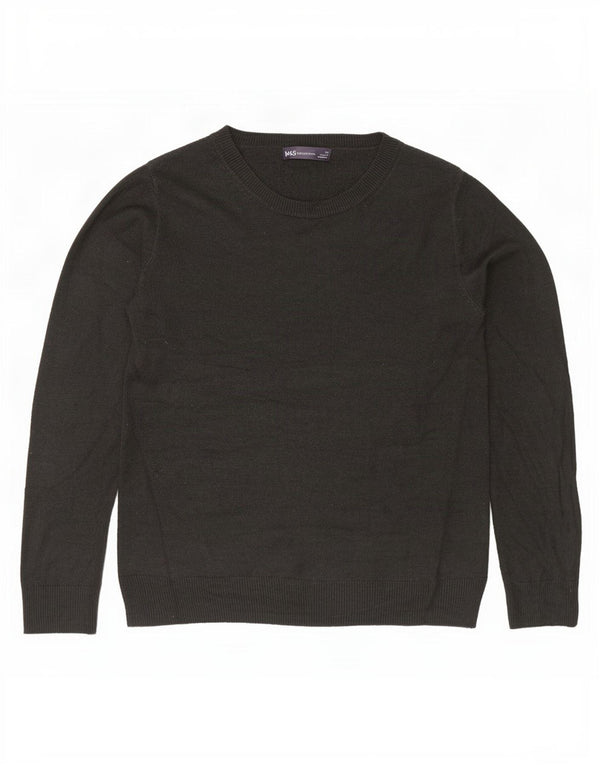 Marks & Spencer Damen-Pullover mit U-Boot-Ausschnitt, Gr. 10, Größe S, Grau, Acryl
