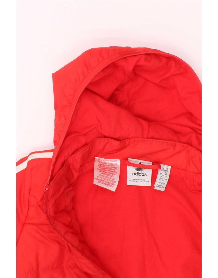 Adidas Baby-Jungen-Kapuzenjacke, 9–12 Monate, rotes Polyester