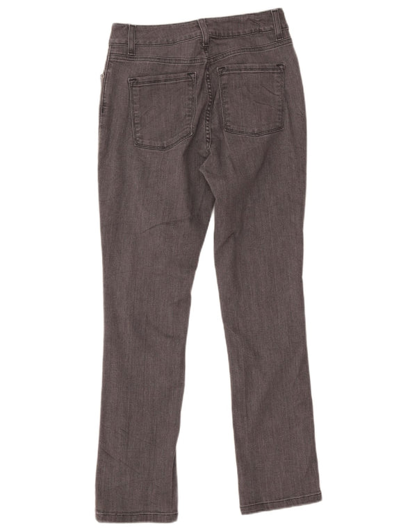 L.L.Bean Damen-Jeans mit klassischer Passform, schmal, UK 4, XS, W24, L28, graue Baumwolle