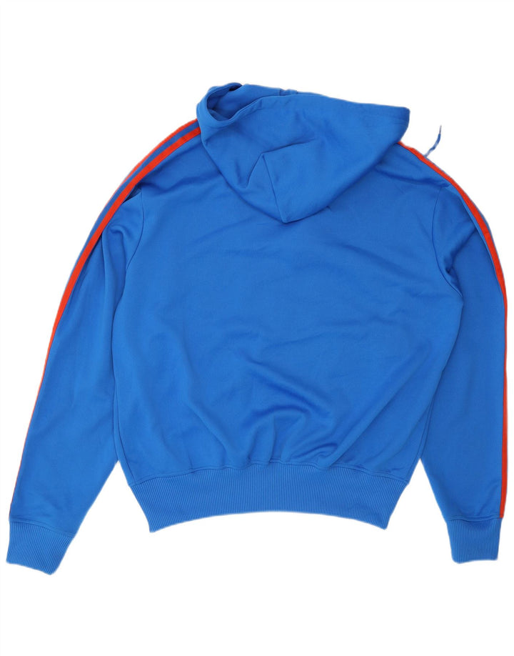 Adidas Herren-Kapuzenpullover mit Reißverschluss, groß, blau, Polyester