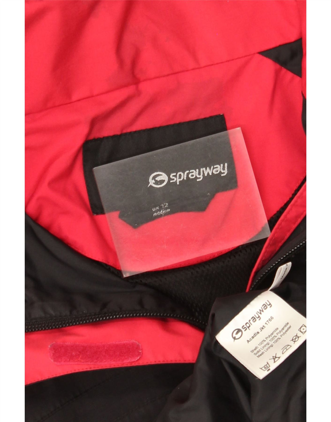 Sprayway Damen-Regenjacke mit Kapuze, UK 12, mittelschwarz, Polyamid