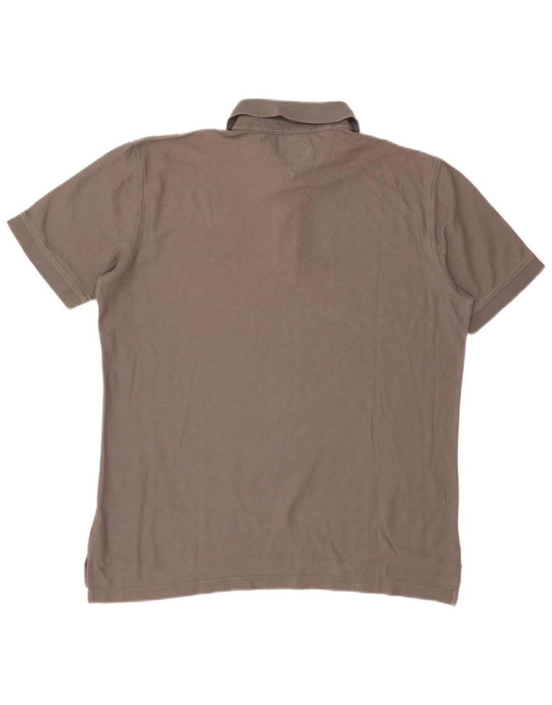 Tommy Hilfiger Herren-Poloshirt mit normaler Passform, XL, graue Baumwolle