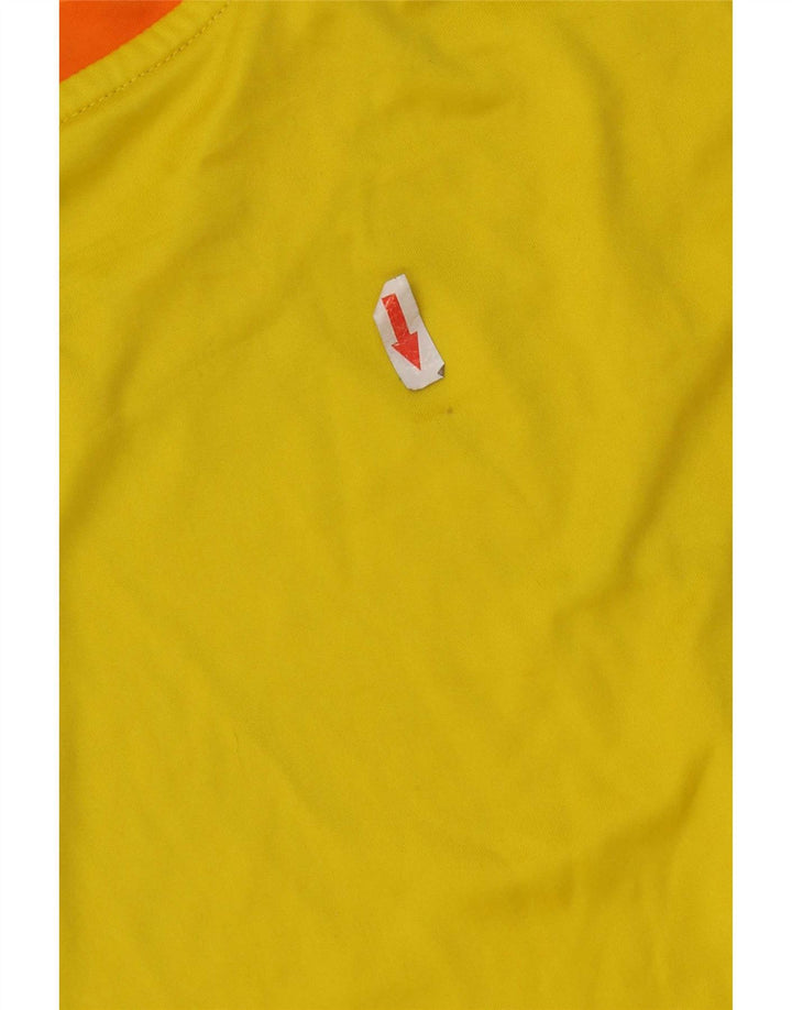 Adidas Herren Climalite T-Shirt Top Small Orange Farbblock