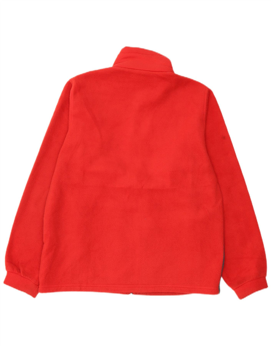 COLUMBIA Boys Fleece Jacket 13-14 Years Red Colourblock Polyester