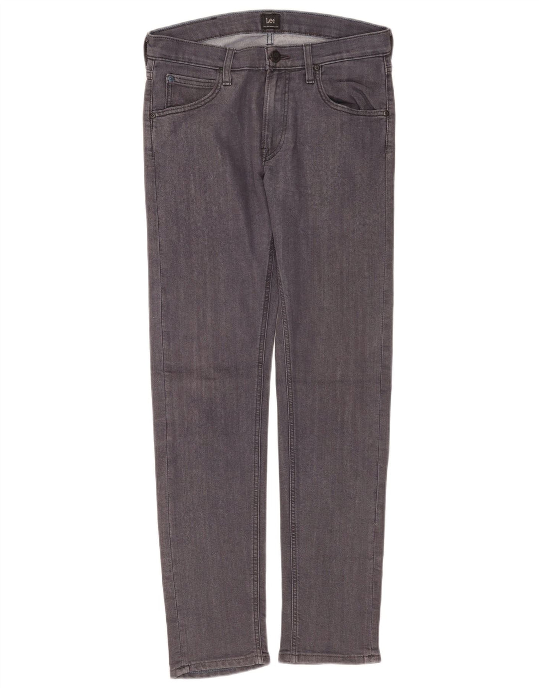 Lee Damen Daren Zip Fly Slim Jeans W30 L32 Graue Baumwolle