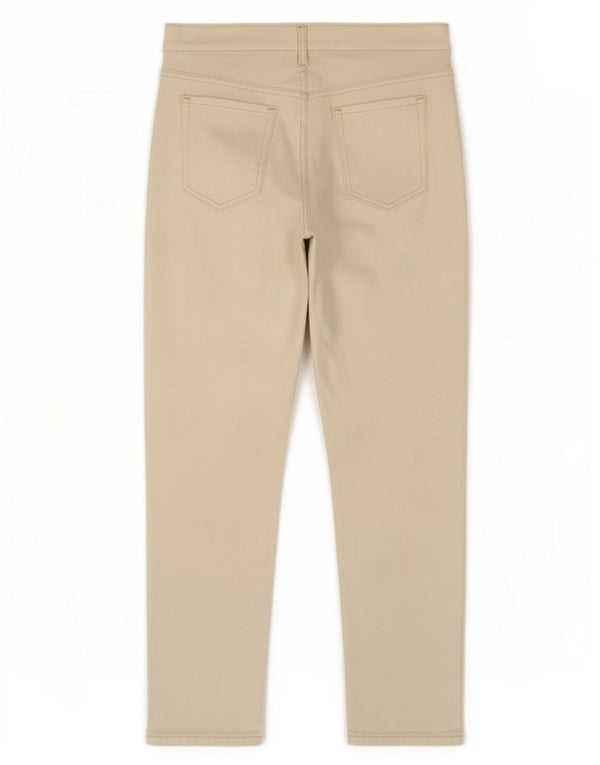 Marks & Spencer Damen Tapered Jeans UK 12 Medium W30 L27 Off White