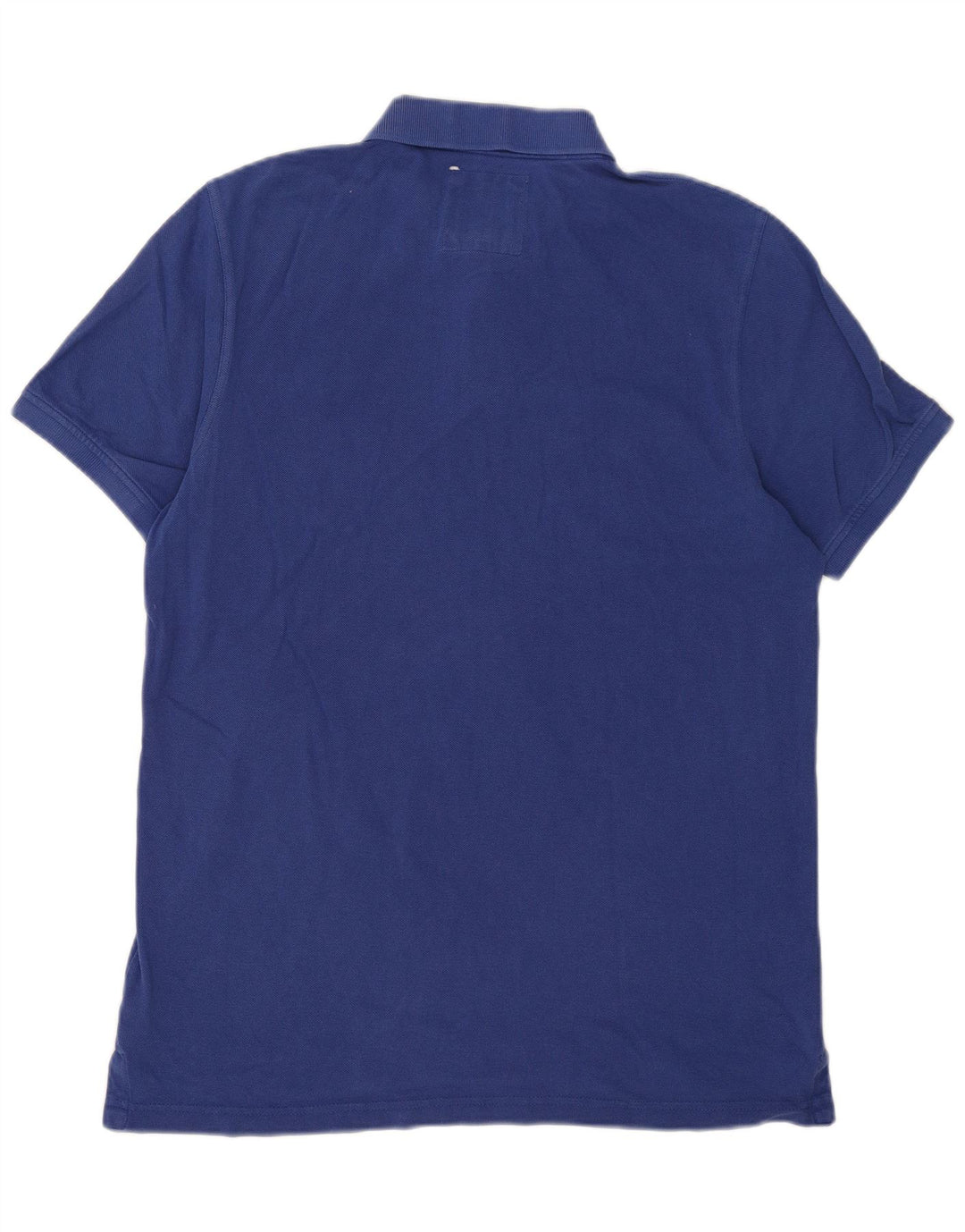 Crew Clothing Herren-Poloshirt, groß, blaue Baumwolle