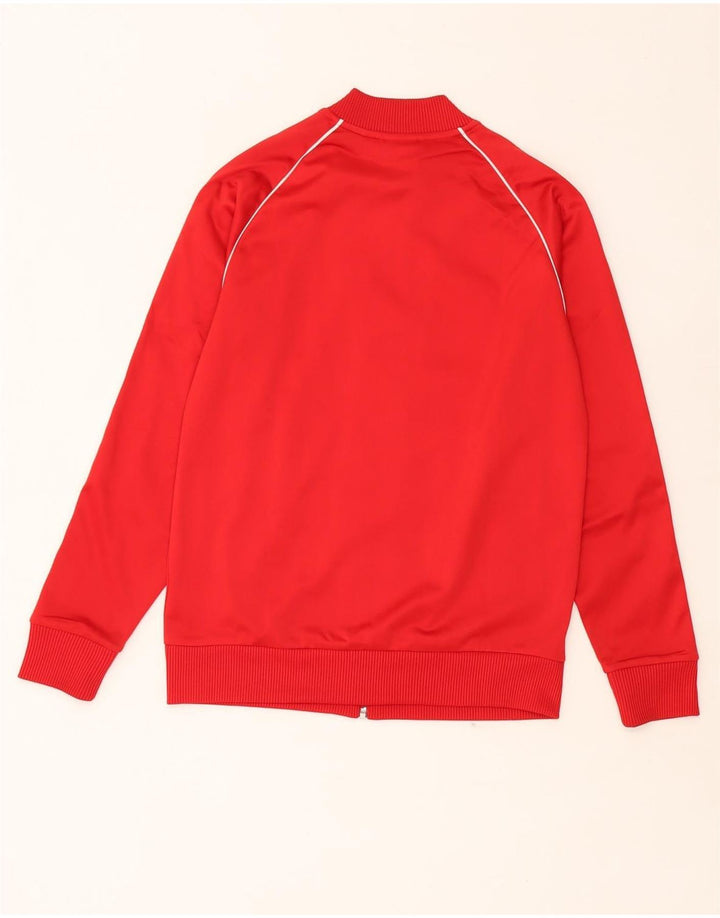 ADIDAS Jungen-Trainingsanzug-Top-Jacke, 13–14 Jahre, rotes Polyester