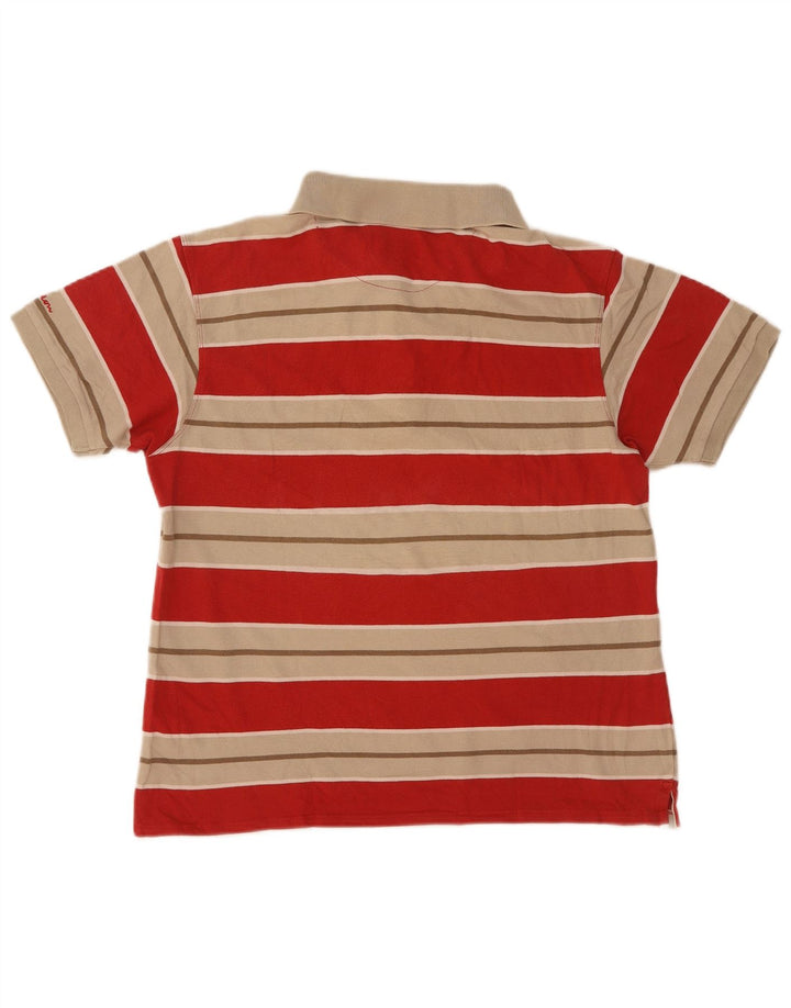 Champion Herren-Poloshirt, klein, rot gestreift