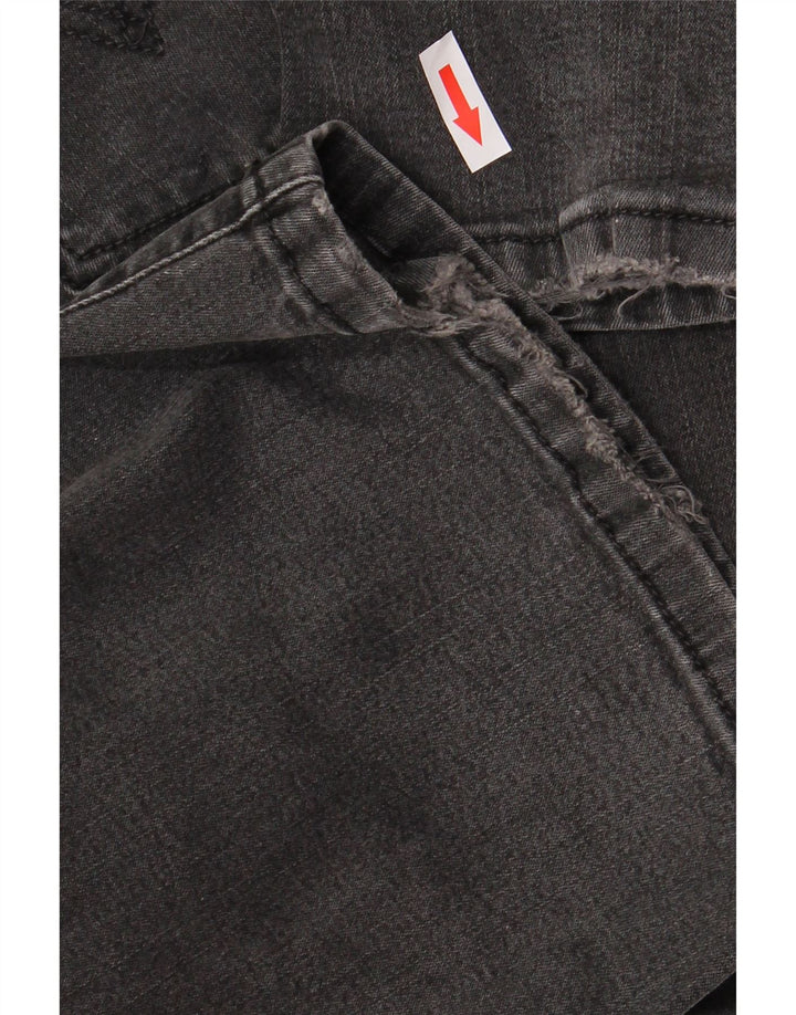 LEVI'S Damen 512 Bootcut Jeans US 12 Large W30 L30 Schwarz