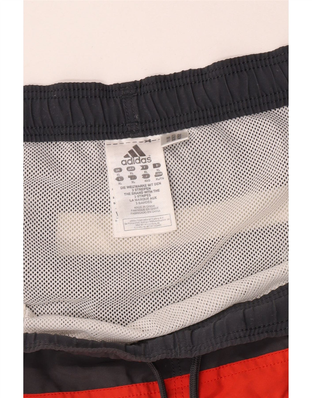 Adidas Herren Badeshorts XL Grau Colourblock Polyester