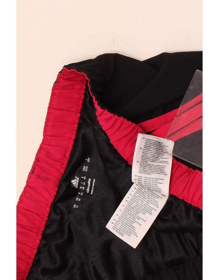Adidas Damen Climalite Sport Shorts UK 14 Medium Schwarz Polyester