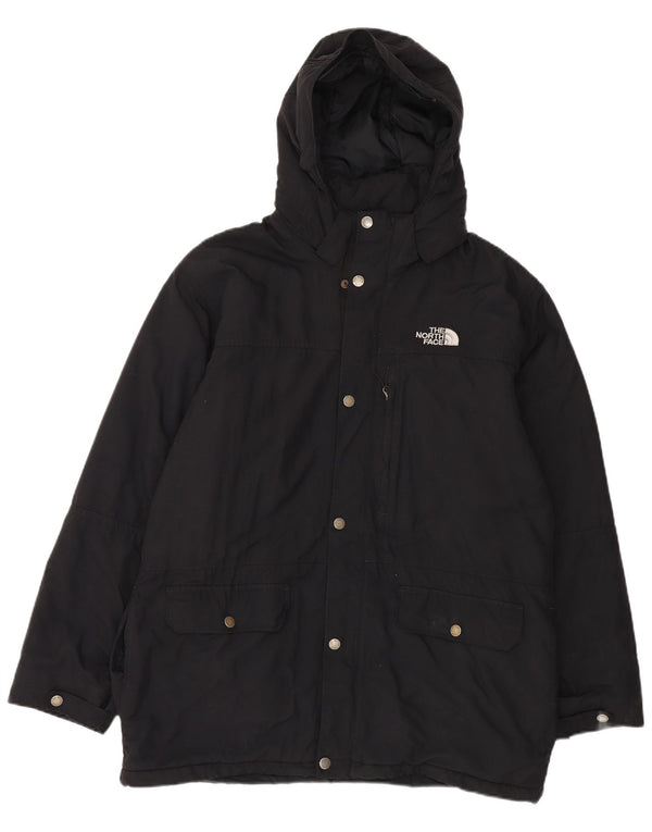 The North Face Mens Hooded Windbreaker Jacket UK 40 Large Black Winter