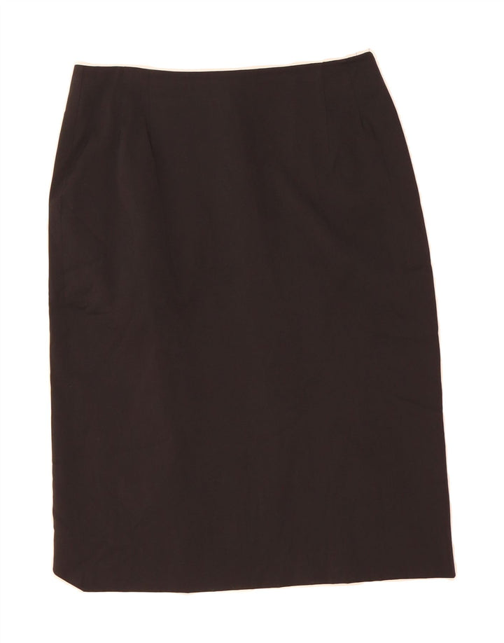 GIANFRANCO FERRE Womens Pencil Skirt UK 12 Medium W30  Black Polypeptide Vintage Gianfranco Ferre and Second-Hand Gianfranco Ferre from Messina Hembry 