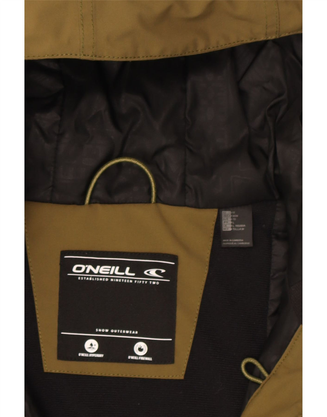O'Neill Damen Parka mit Kapuze, UK 14, Größe L, Khaki, Polyester