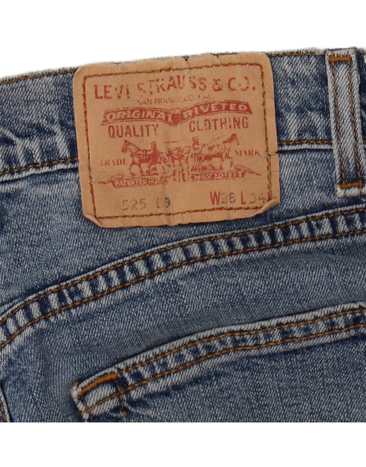 LEVI'S Womens 525 Denim Shorts W28 Medium Blue